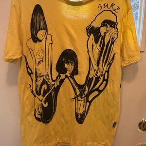 Sure medium Yellow Graphic Surf T-Shirt
